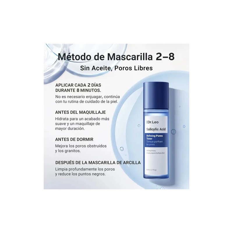 Dr.leo Tónico Reductor De Poros Con Ácido Salicílico 80ml Mixta