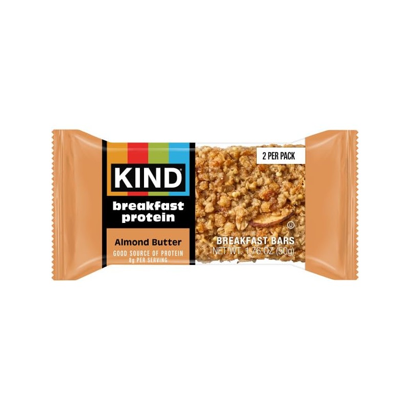 KIND Breakfast Protein Bars, Almond Butter, Gluten Free, Low Sodium,