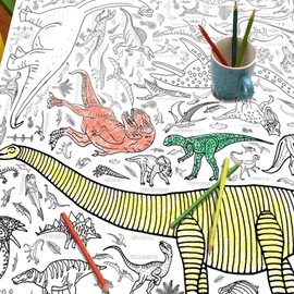 EggNogg Colour-in Poster - Dinosaurs