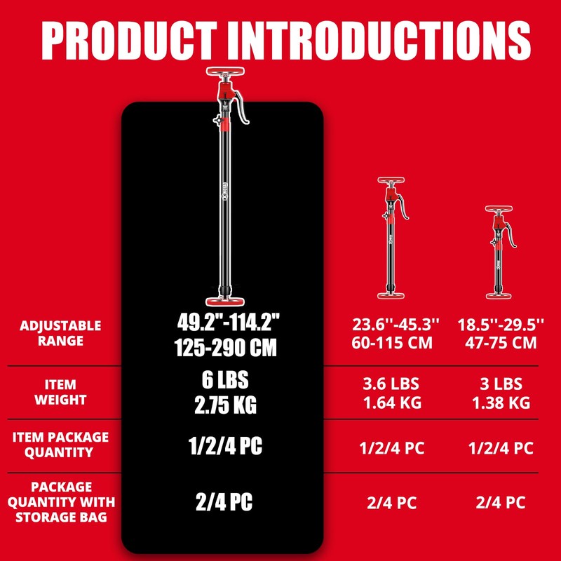 XINQIAO Cabinet Jacks for Installing Cabinets, Heavy Duty Third Hand