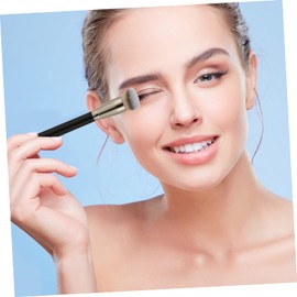 Beavorty 2pcs Makeup Brushes Set for Women Travel Size Foundation Blush Brush Rose Gold Handle Perfect for Blending