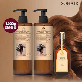 So Hair [TV Product] [Extra Large Size] So Hair Nourishing Shampoo Damage Care 1000g 2 Bottles + Hair Essence 1 Bottle / [TV상품] [특대용량] 쏘헤어 너리싱 샴푸 데미지케어 1000g 2개+헤어에센스 1개