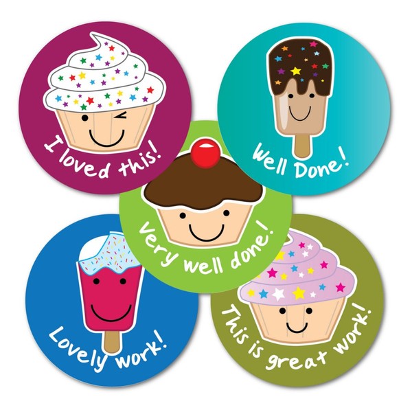 SuperStickers Sweet Treats Variety Sticker (Pack of 125 x 28mm Stickers), DMS13616