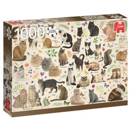 Jumbo Spiele 18595 Katzen Poster - 1000 Teile Puzzle