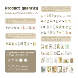 520 Pieces Vintage Scrapbook Stickers, Scrapbooking Supplies Kit, Stickers for Journaling Notebook DIY Scrapbook Decor Notebooks Album Collage Diary Scrapbooking Journaling Supplies