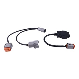 HOLDWELL OBD2 Marine Engine Diagnostic Connect 6 pin 8 pin Cable 21EN-32360 21EN-32380 Compatible with Volvo Vocom Vodia Scanner Tool Adapter Also for Penta Cable and Vodia 5 Truck Industrial Parts