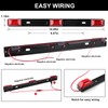 Partswcgg 12V Led Utility Trailer Lights Wiring Kit, Square Combination