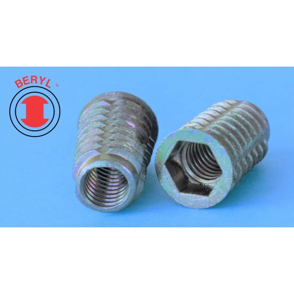Top Quality TFI832-11, T-LOK Hex-Drive Threaded Insert Zinc-for Wood #8-32X0.433"-5