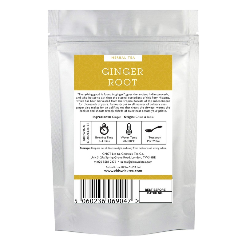 Ginger Root Premium Loose Leaf Herbal Tea - Chiswick Tea