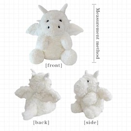 Little Flying Dragon - Cute Stuffed Animal Plush Toy - Adorable Soft Dragons Toy Plushies and Gifts - Perfect Present for Kids (White,7.87in/20cm)