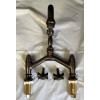 Faucet Bathroom Bridge Faucet DXV Landfair D35107254.110 Cross Handle Carbon