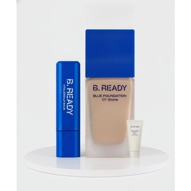 BE READY Blue Foundation + Vibrant Lip Balm SET / BE READY 블루 파운데이션 + 생기 립밤 SET