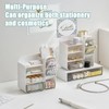 HOSTK Desk Organizer with Drawer, Makeup/Cosmetic Organizer Box