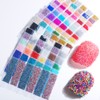 Yalibeay 3D Nail Micro Caviar Beads Mini Colorful Shainy Gems