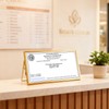 Himitimi Business License Frame Gold Brass Certificate Display Frame Double