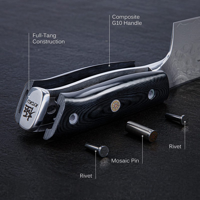 KYOKU Vegetable Cleaver Knife - 7" - Shogun Series -