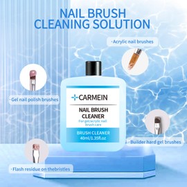 Nail Brush Cleaner - Special for Gel/Nail Art Brushes Cleaning solution & Makeup Brush Care, Must-Have for Renewal, 80ml/2.7fl.oz Nail Brush Cleaner