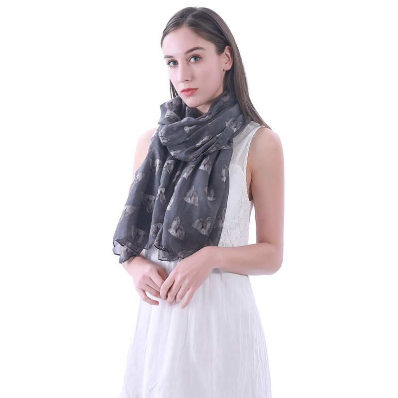Lina & Lily Shih Tzu Dog Print Women's Scarf Shawl