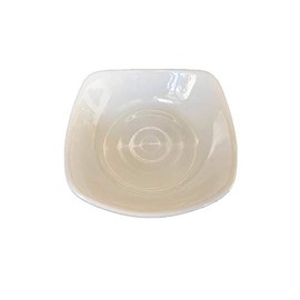 Z moments Melamine Square Dishes Bowls Set Salad Sauce Snack Side Serving Plates, 4-1/2", Ivory (24, 4-1/2" X 4-1/2")