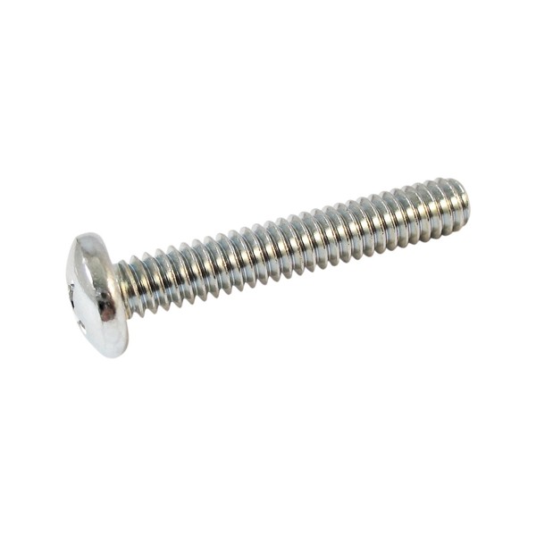 Steel Machine Screw, Grade 2, Zinc Plated Finish, Pan Head,