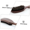 minkissy Facial Beard Brush Men's Hair Comb Wooden Handle for