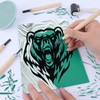 Rubber Stamp Carving Blocks Lino Print Plate Set of 9