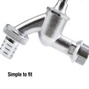 Gardena Tap with hose fitting: chrome-plated water crane for indoor