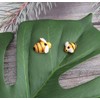 Ruwado 20 Pcs Resin Bee Flatback Embellishment Tiny Decorative Cute