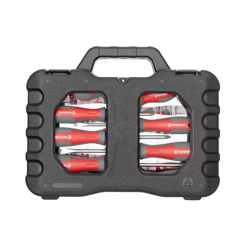 INTERTOOL 58-Piece Magnetic Screwdriver Set with Bits and Case VT08-3358