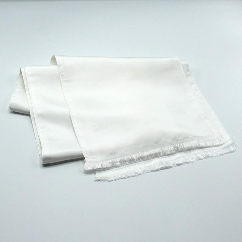 Royal Silk Dashing White Silk Aviator Scarf Pure 100% Silk