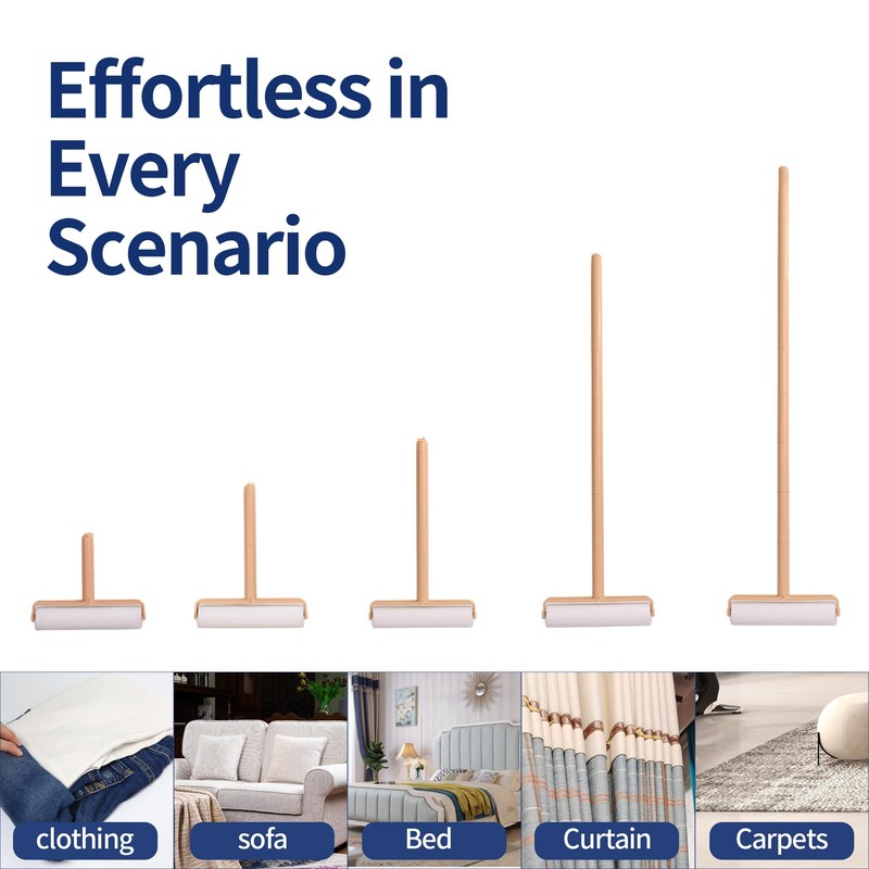 Large lint Roller,Floor lint Roller,Couch Roller for pet Hair,8 Rolls