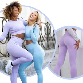 Leggings for Women Non See Through-Workout High Waisted Tummy Control Black Tights Yoga Pants