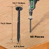 Wavanta 50Pcs Wood Screws 6.3 x 73mm, Star Drive Decking
