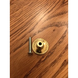 Unbranded polished brass 1” cabinet pull
