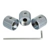 OVSAL 3PCS Electric Bass Guitar Knobs Synthetic Cat's - Eye
