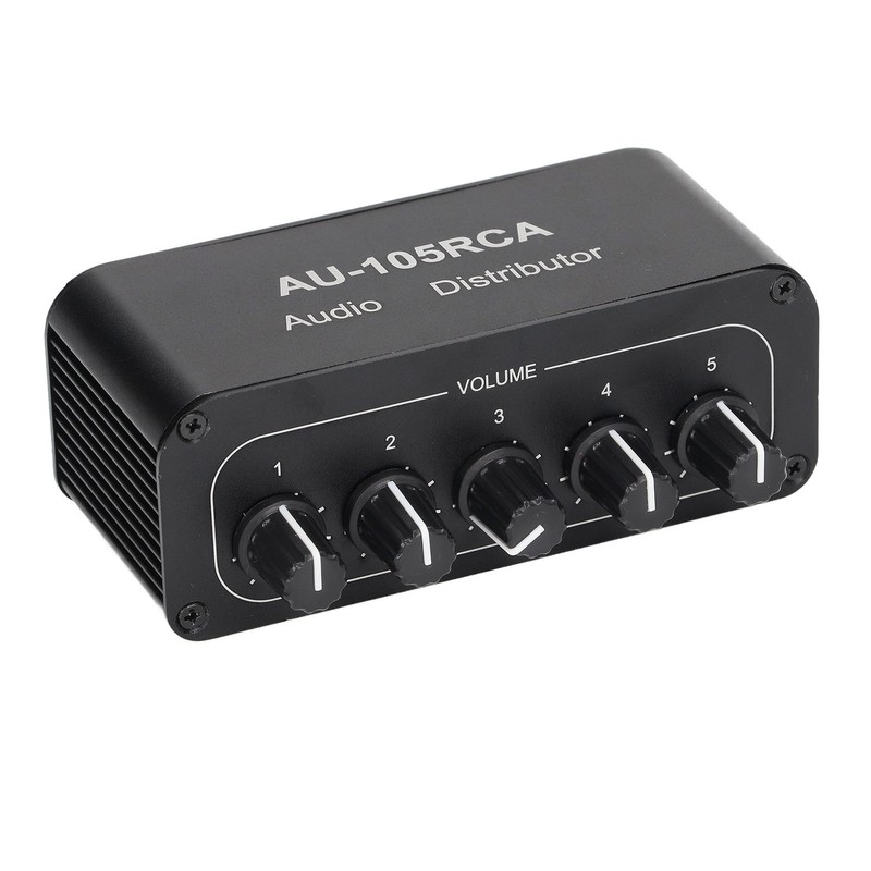 Bi Directional Audio Switcher High Fidelity 5 Way Audio Switch