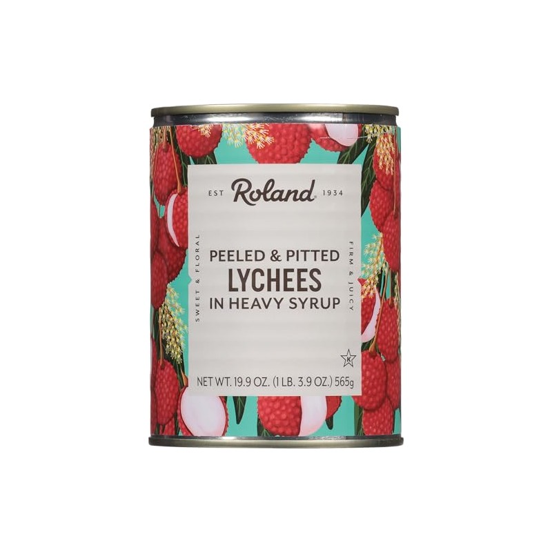 Roland Whole Lychees in Heavy Syrup (19.9 oz Cans) 2