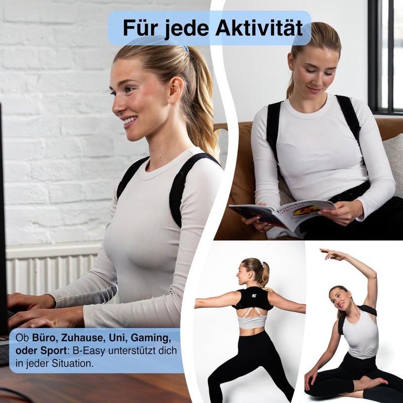 B-EASY Back Support Belt | Back Straightener | Posture Corrector