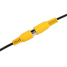 RIIEYOCA RCA Audio Cable, Stereo Audio Auxiliary Cable, 15 cm (2 x RCA Male, 2 x RCA Female, Yellow)