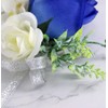 ChezMax Rose Boutonniere Handmade Flower Artificial Corsage with Clip and