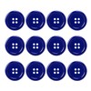 Pack of 12 Dark Blue Sew on 15mm Round Buttons