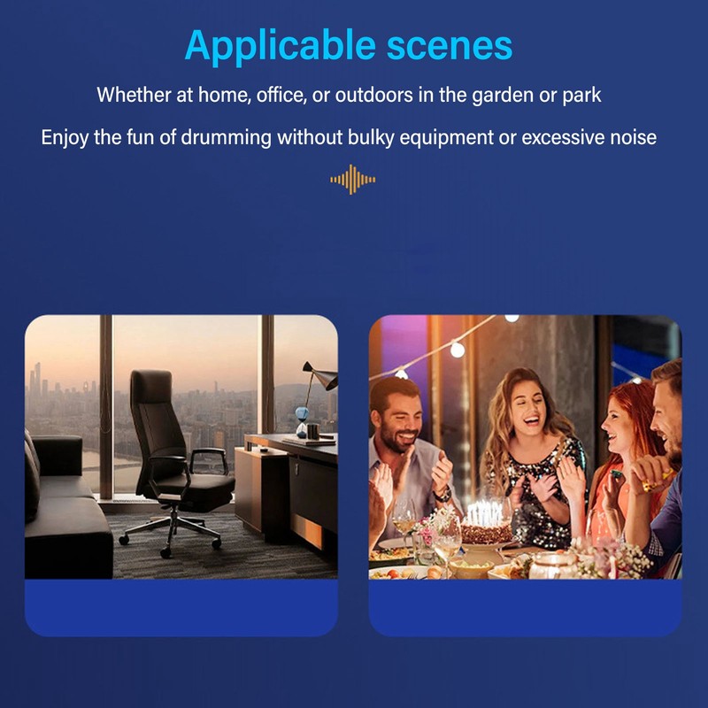 Electric Air Drum Set 3D Motion Sensing Portable Electronic Virtual