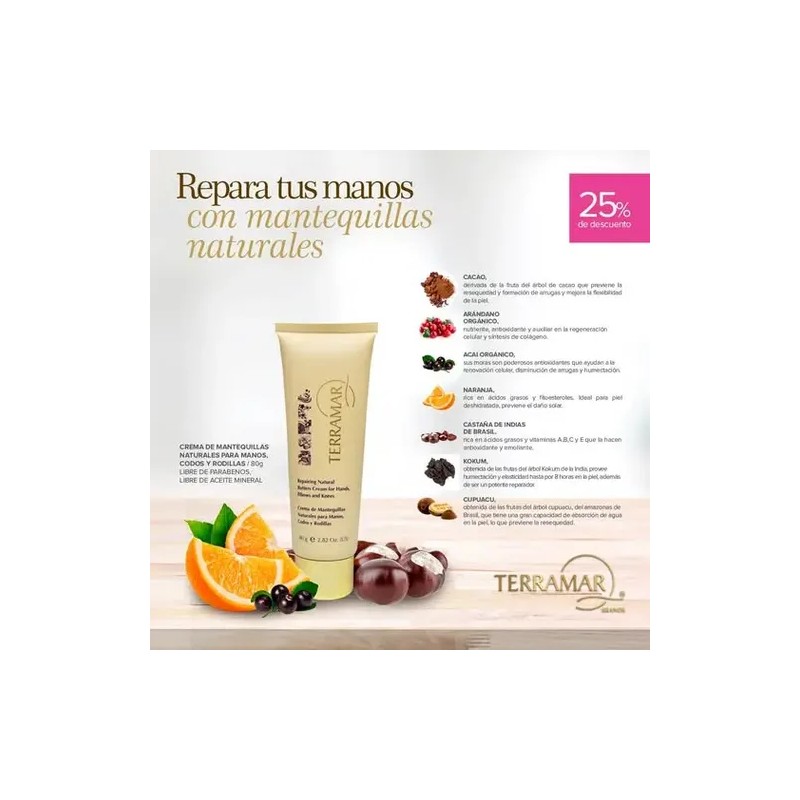 3 Cremas Terramar Hidratación Máxima Naturales Mayoreo