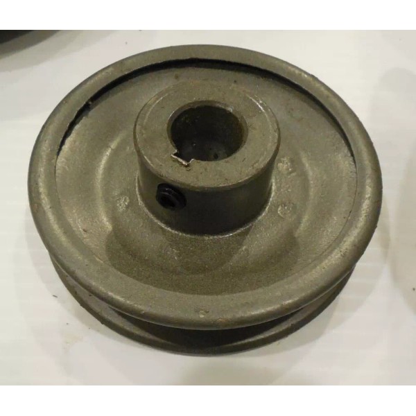 Unbranded 4" Diameter Steel Pulley 3/4" Bore w/ Set Screw