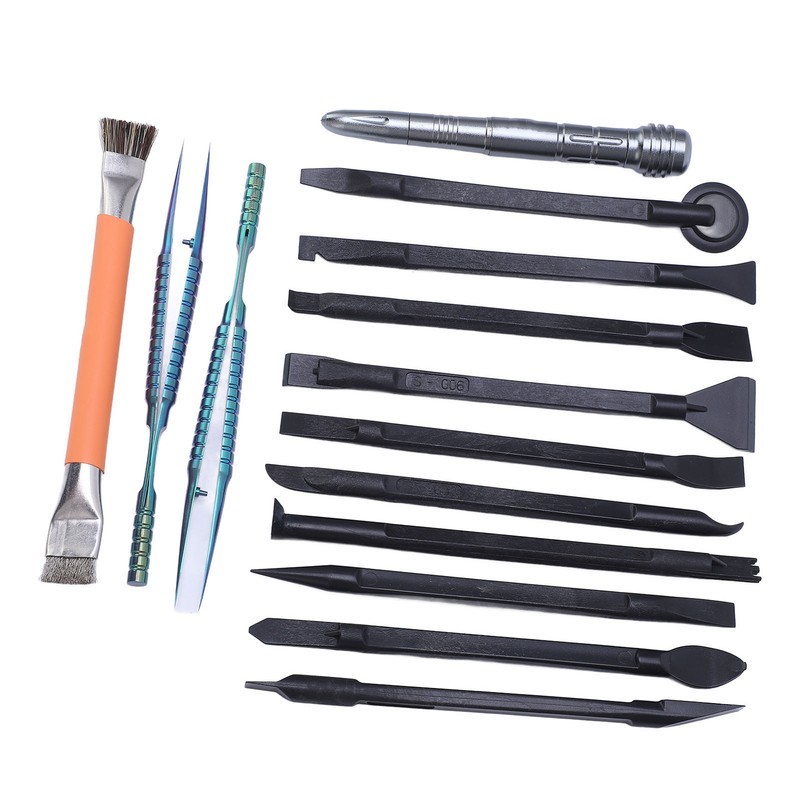 14 Pcs Electronics Repair Tool Kit Spudger Screen Breaker Brush