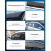 CXZHAZD Shatterproof Tape-On Rain Guards for Nissan Kicks 2025 2026