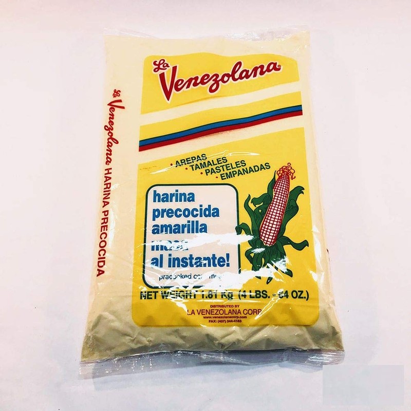Precooked corn meal Venezolana (4 LBS.) Harina precocida Amarilla ,Arepas
