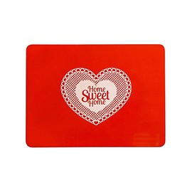 Premier Housewares Home Sweet Home Placemats - Set of 4, Red