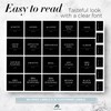 184 Spice Jar Labels, Prefdo Minimalist Preprinted Black Sticker White