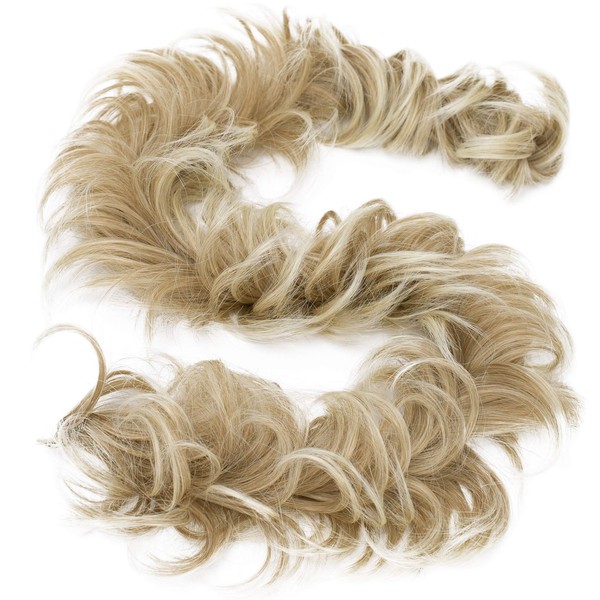 Prettyshop XXXL hair piece, hair elastic, pinned-up hairdos, voluminous, curly